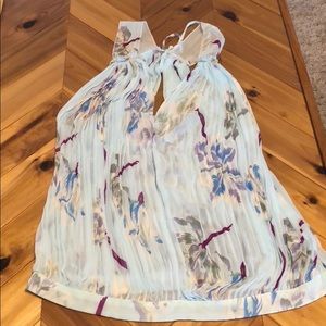 Free People sheer floral tank.